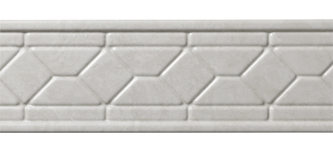 Roman stone decorative wall trim close-up
