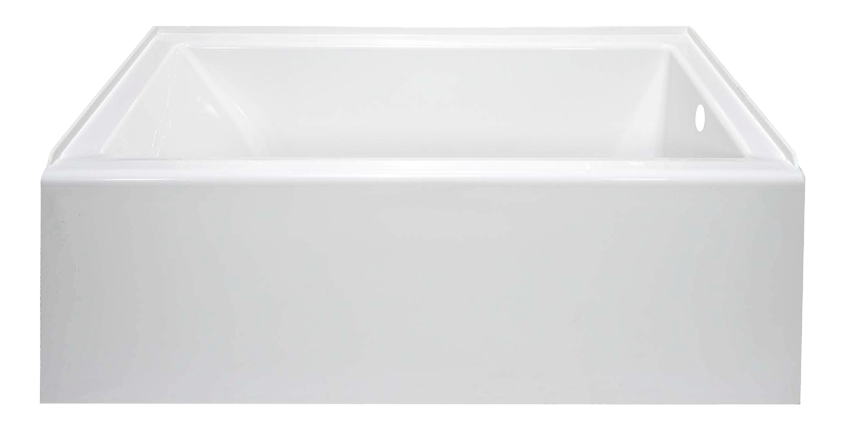 White acrylic soaker tub